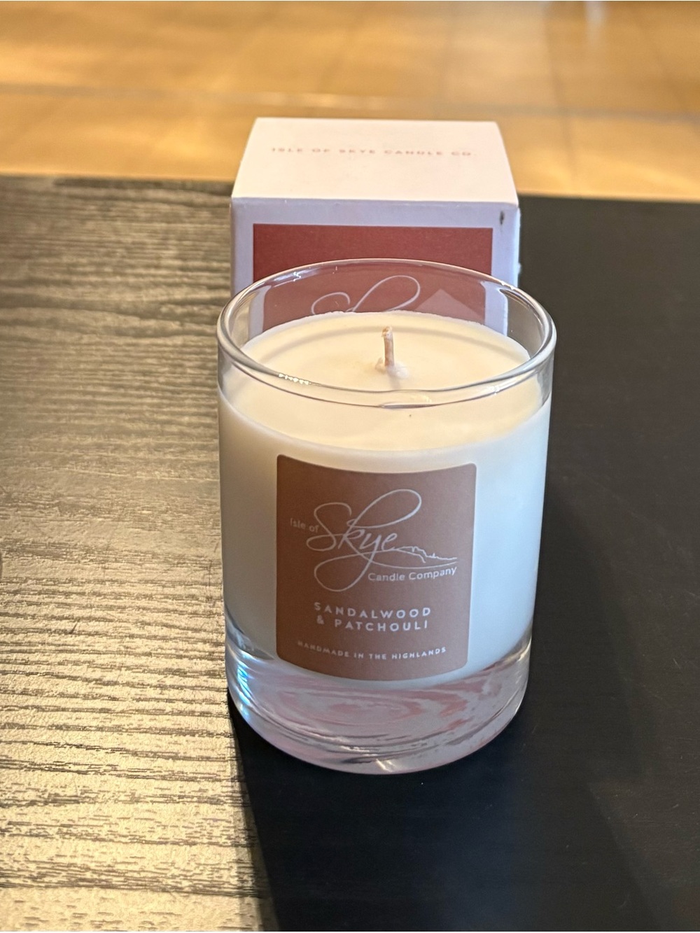 Isle of Skye Candle Co. Sandalwood & Patchouli Soy Wax Candle Scotland 30H